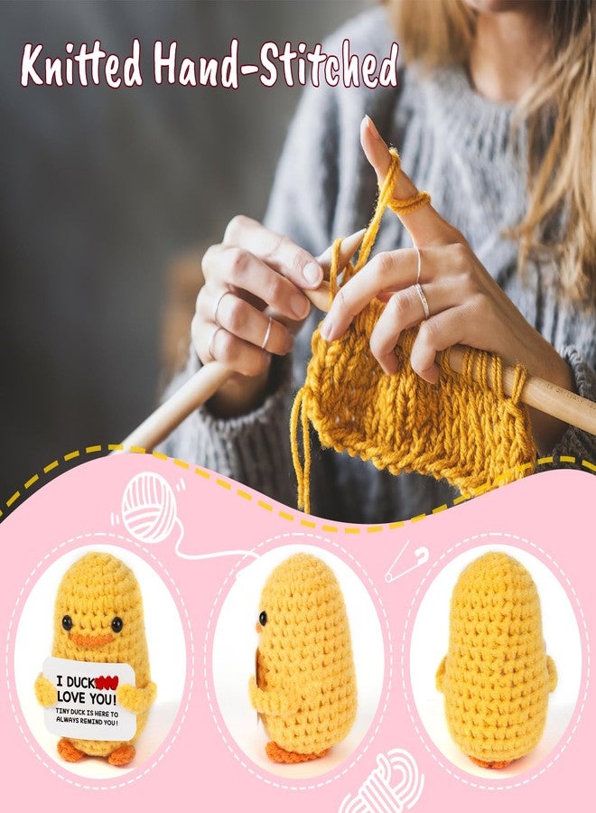 MBL Valentines Day for Him Her - Funny Valentine's Valentine Galentines Day for Women Men Girlfriend Boyfriend, Romantic Anniversary Crochet Duck, Gifts for Wife Husband Birthday Wedding Engagement - Image 3
